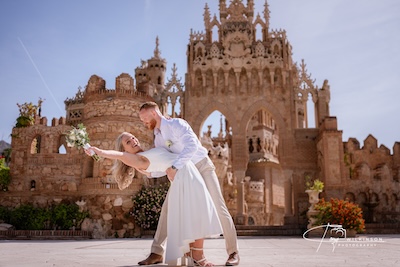 wedding in a castle in spain